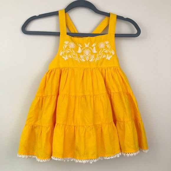 Tommy Bahama Other - TOMMY BAHAMA Yellow Embroidered Tank Top Girls 8